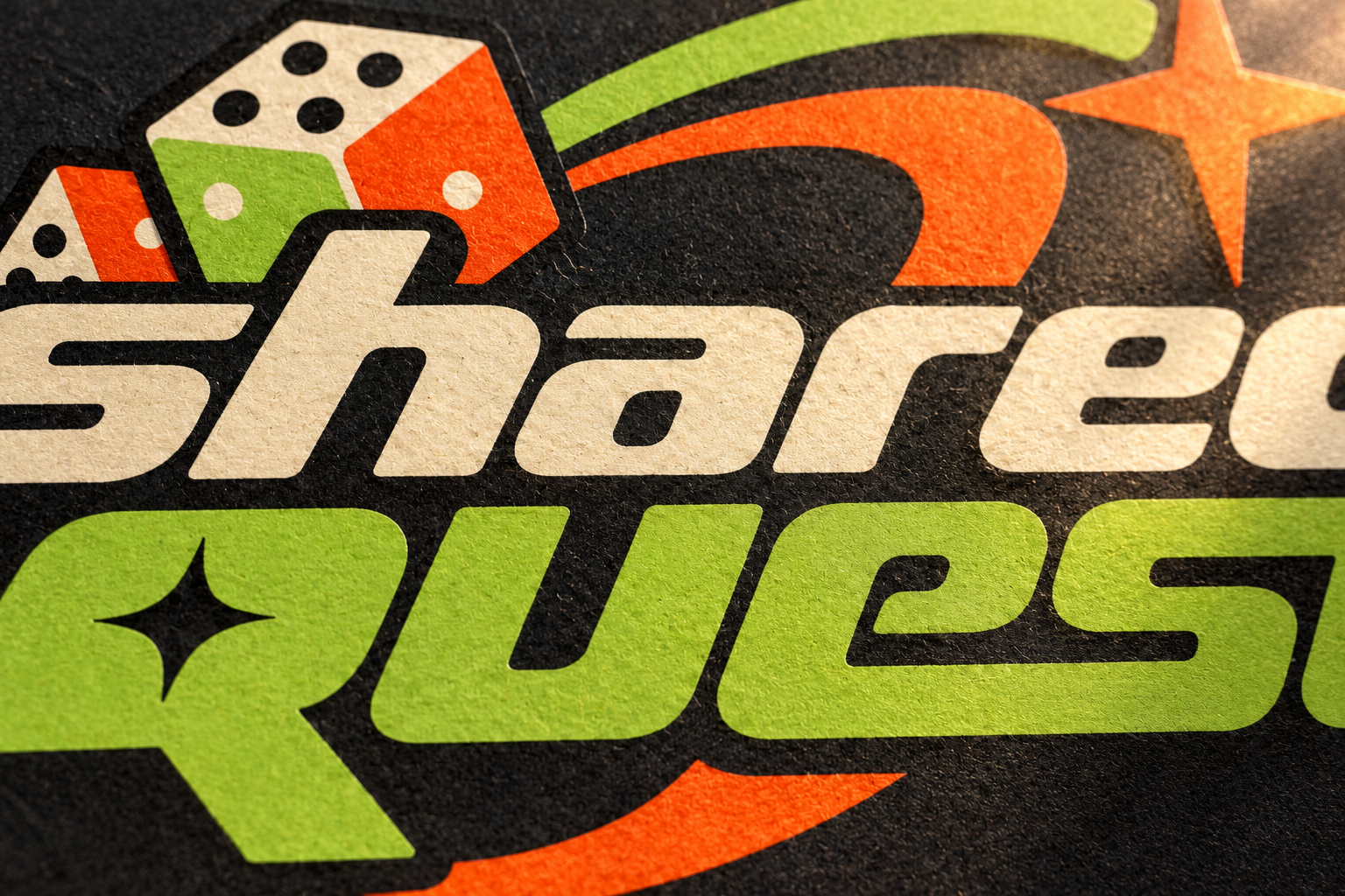 Conceptual close-up of the printed mark